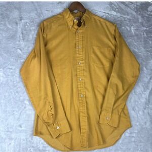 Vintage McGregor‎ Scotset Oxford Button Down Shirt Permanent Press Gold size 15